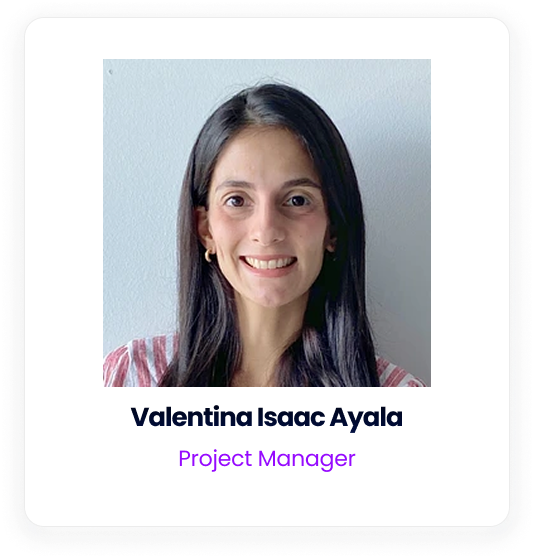 Portrait of Valentina Isaac Ayala, Project Manager.